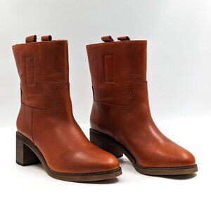 Free People Women Tabby Riding Equestrian Tan Leather Boots sz 10US EUR 40.5